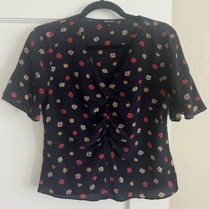 Madewell floral blouse. Size M. Lightly worn.